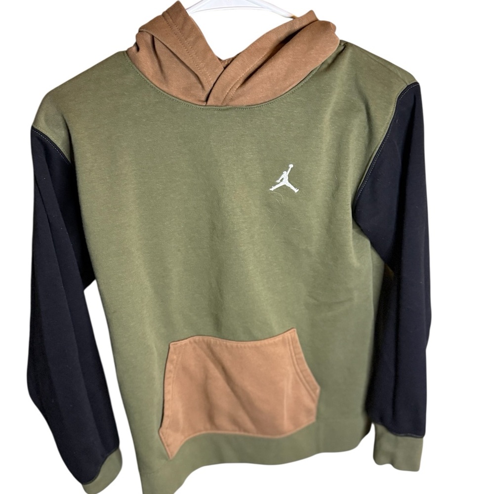 Jordan Olive and Black Kids Hoodie